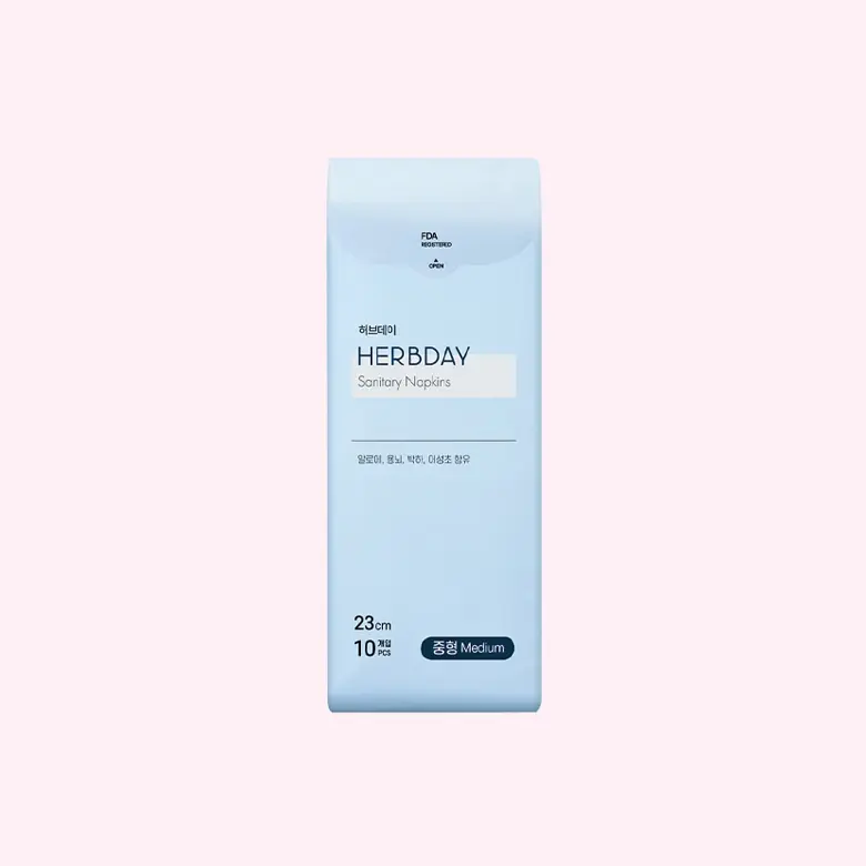Herbday Sanitary Day Time Pad (10pcs x 23cm)