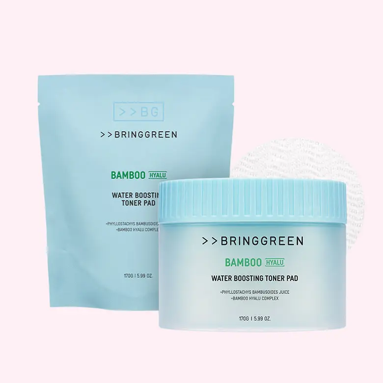 Bamboo Hyalu Water Boosting Toner Pad (80pads+Refill)