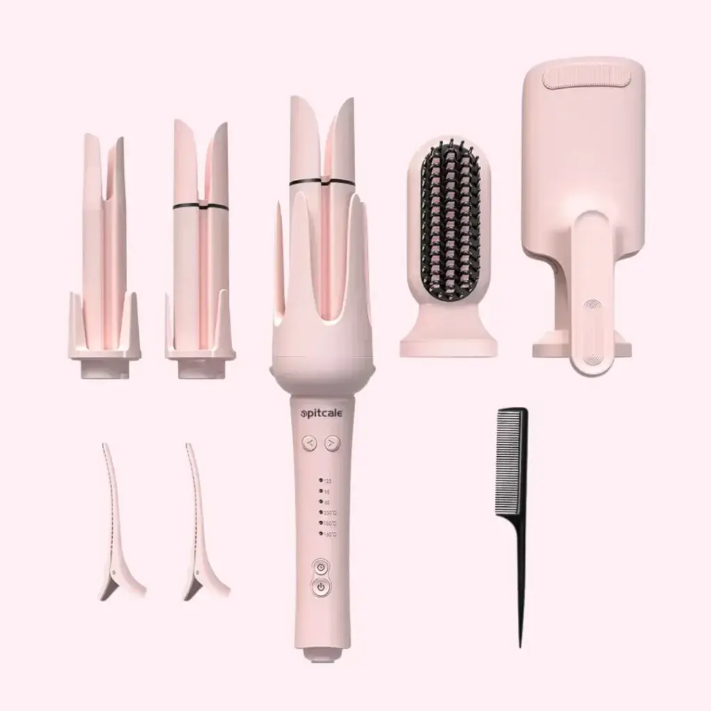 Hyundai Hair Curler 5in1 (28mm, 32mm 40mm,straight comb, 32mm eggroll head)