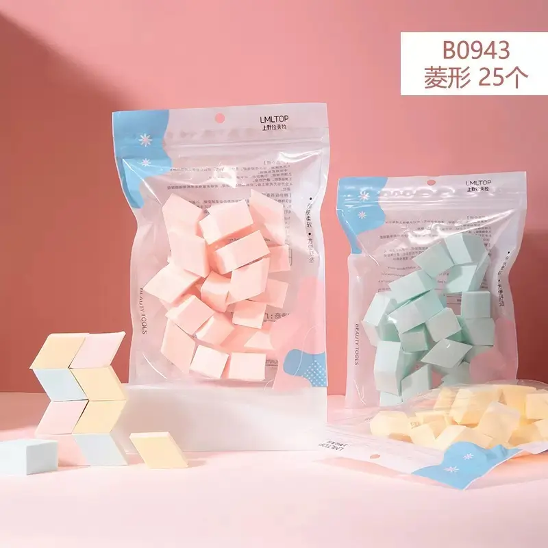 Large Powder Puff Diamond Shape 25pcs