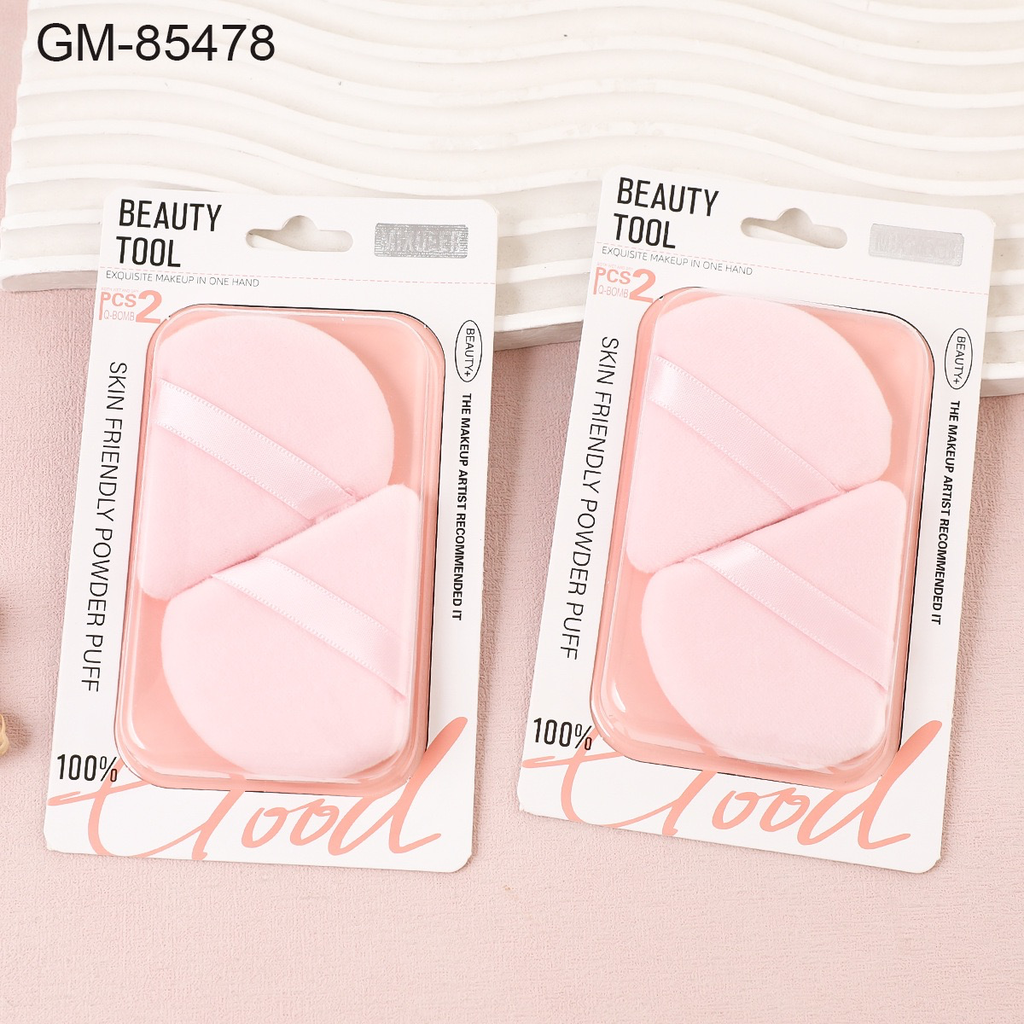 Triangular Velvet Loose Powder Puff 2pcs