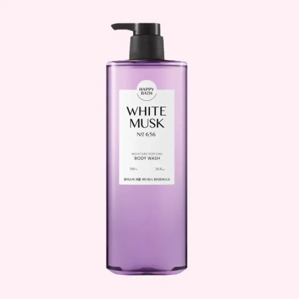  Happy Bath Moisture Perfume Body Wash White Musk 760g  