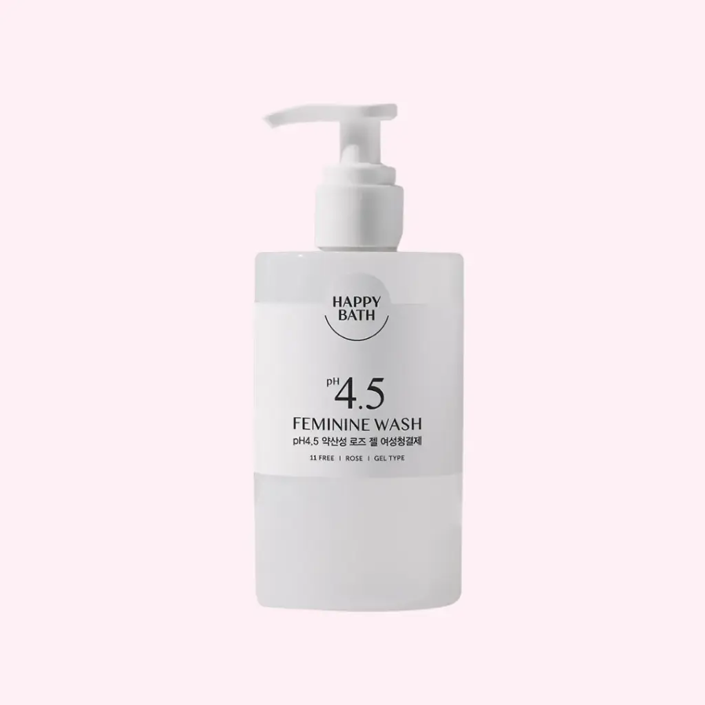 Happy Bath pH 4.5 Mildly Acidic Rose Gel Feminine Cleanser 300ml
