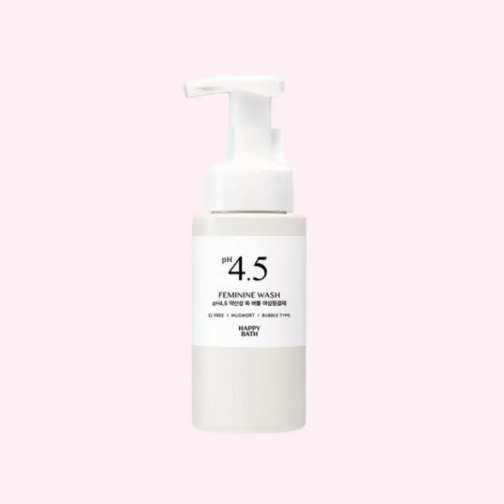 Happy Bath pH 4.5 Mildly Acidic Mugwort Bubble Feminine Cleanser 300ml