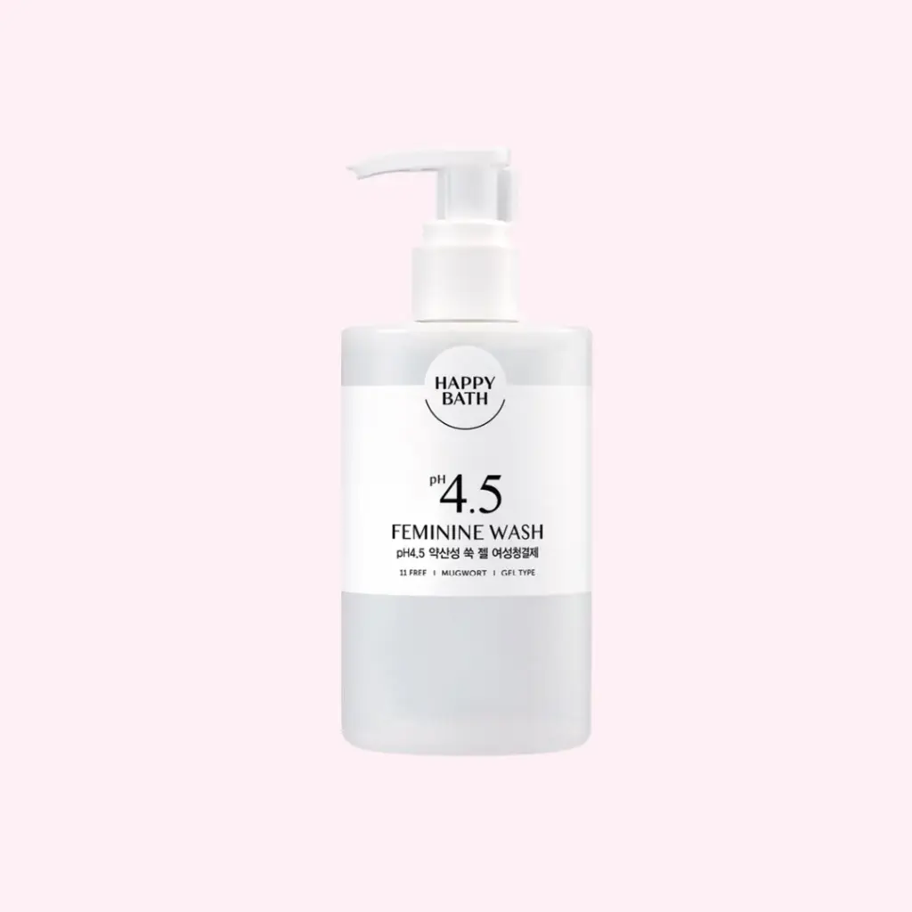 Happy Bath pH 4.5 Mildly Acidic Rose Bubble Feminine Cleanser 300ml