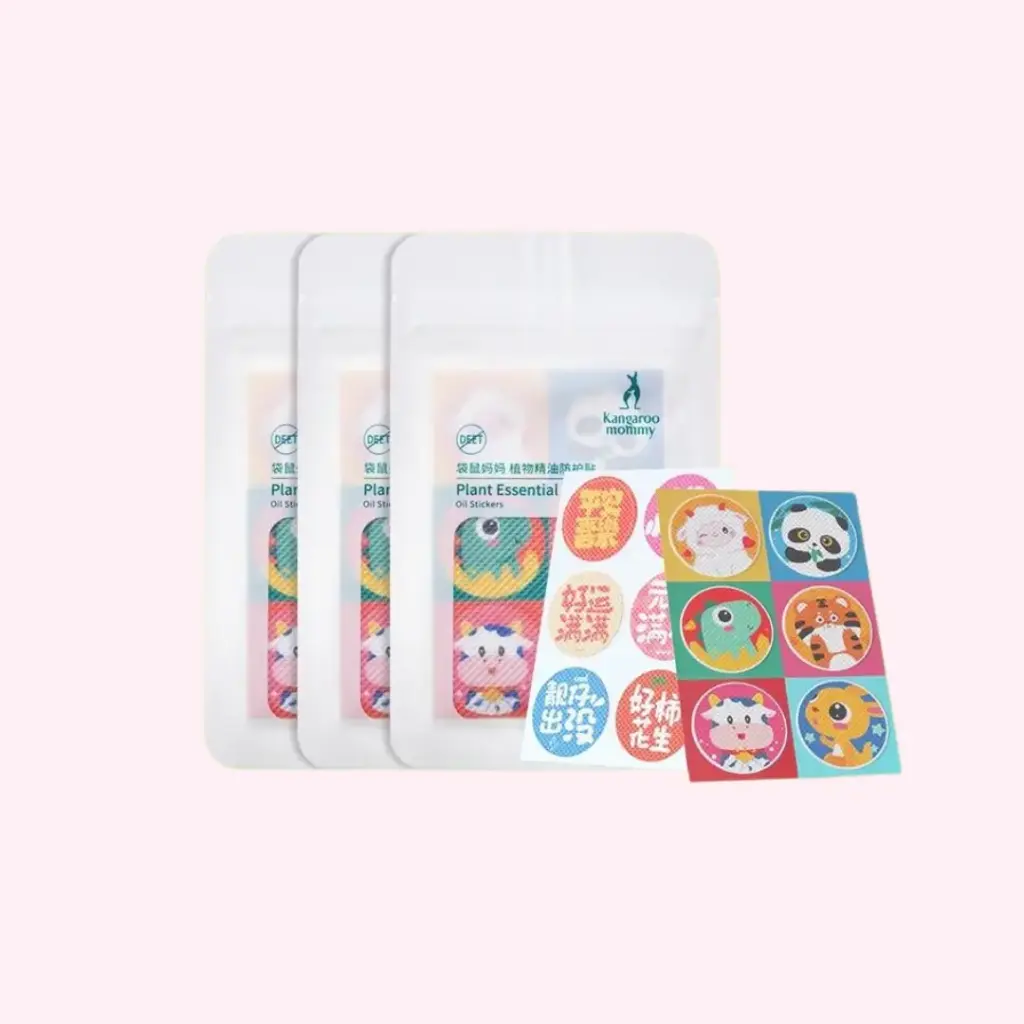 Mosquito Repellent Plant Essential Oil Sticker 12 Patches / Bag 