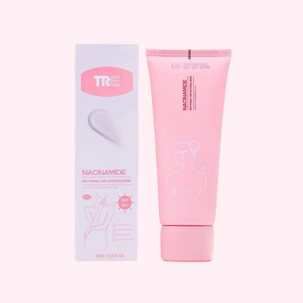 Body Double Tube Whitening Cream 150g-(ឡេកូនក្រមុំ)