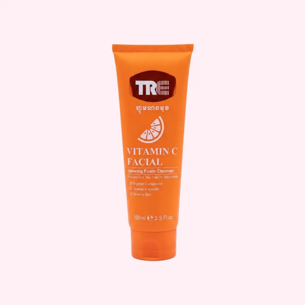 Vitamin C Facial Cleansing Foam 100ml (Orange)