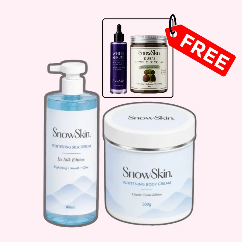 Body Care Set (Cheesy Creme 500g + Silk Serum)-(Free Serum&Dubai Scrub)