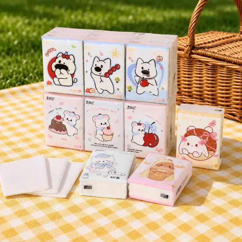 Cartoon Nine-Pack Toilet Paper (8pcs x 9)