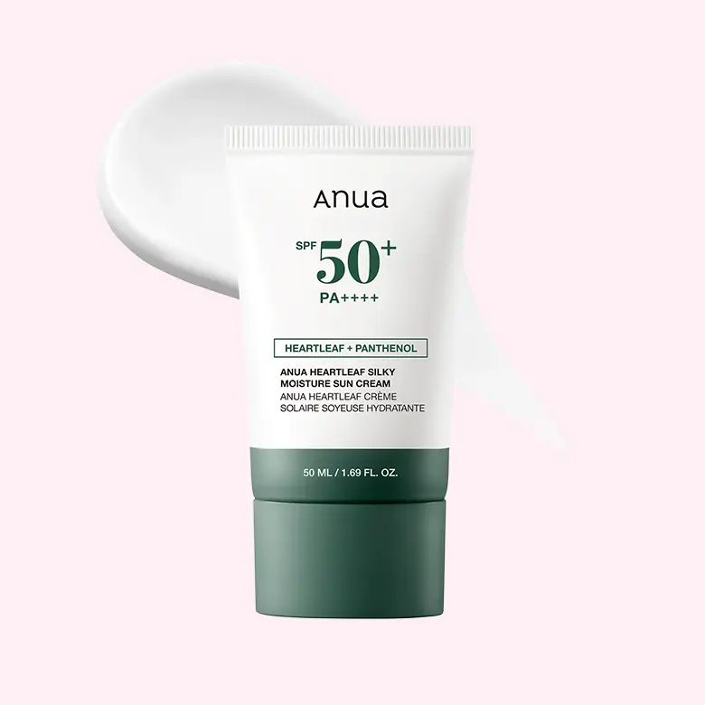 Heartleaf Silky Moisture Sunscreen 50+ PA+++ 50ml