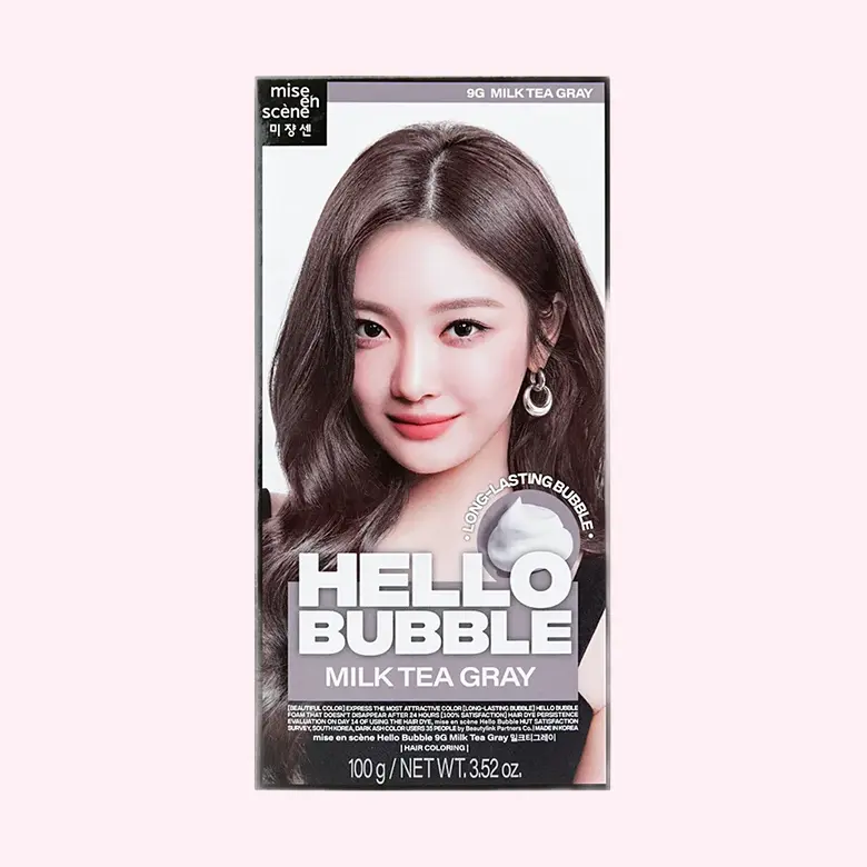 All New Hello Bubble #9G Milk tea Gray 