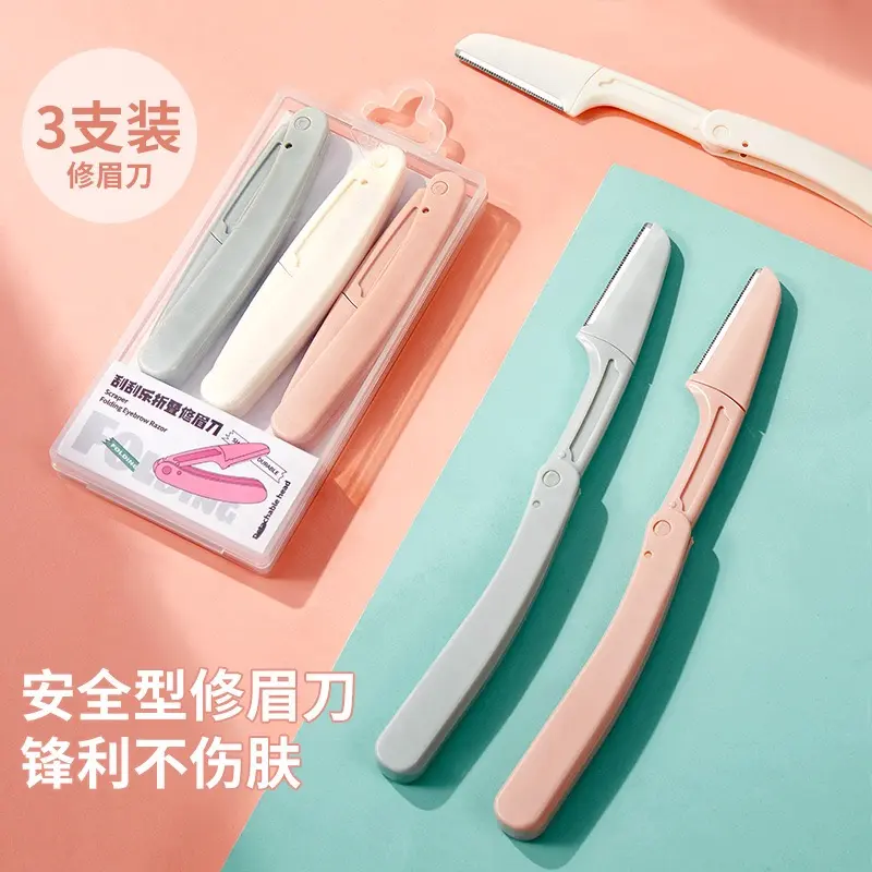 Folding Eyebrow Razor 3pcs