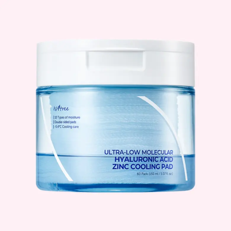 Low Molecular Hyaluronic Acid Zinc Cooling Pad (60pads)