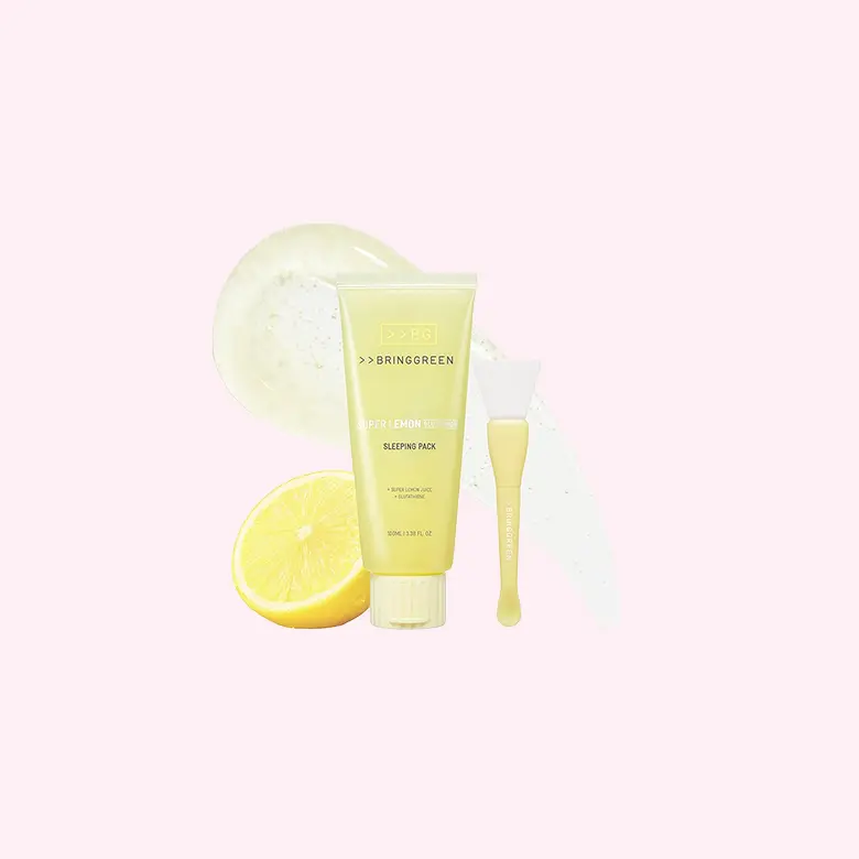 Super Lemon Glutathione Sleeping Pack 100ml Set (+Spatula)